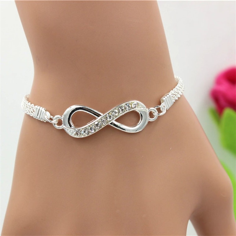 Women's Crystal Infinity Bracelet